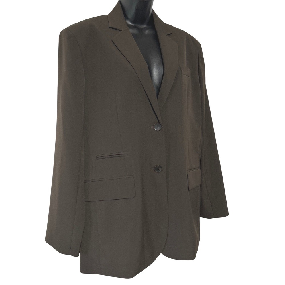 Kenneth Cole‎ Boyfriend Fit Women's Brown Single Breasted Blazer Size S New NWT